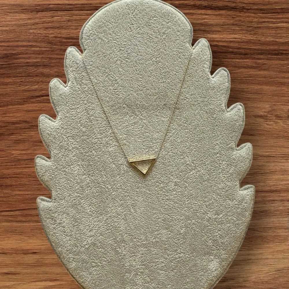 Gorjana Gold Triangle Pendant Necklace